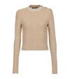 Balmain Labyrinth Pattern Knitted Top In Neutrals