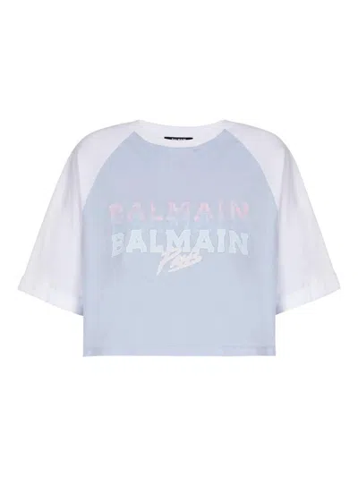 Balmain Cropped Ss T-shirt