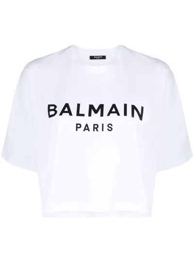 Balmain Cropped Ss T-shirt