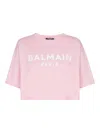 Balmain Cropped Ss T-shirt Clothing