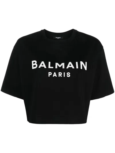 Balmain Cropped Ss T-shirt