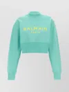 Balmain Logo-print Cropped Sweatshirt