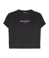 Balmain Logo-print Short-sleeve T-shirt In Black