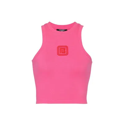 BALMAIN CROPPED TANK TOP