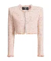 Balmain Tweed Blazer In Nylon-cotton Blend With Cupro Lining In Multi