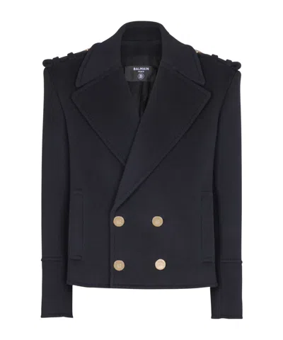BALMAIN BALMAIN CROPPED REEFER JACKET