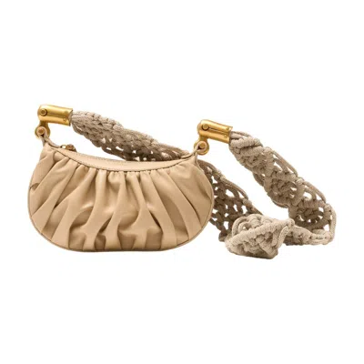 Balmain Crossbody Bag In Beige