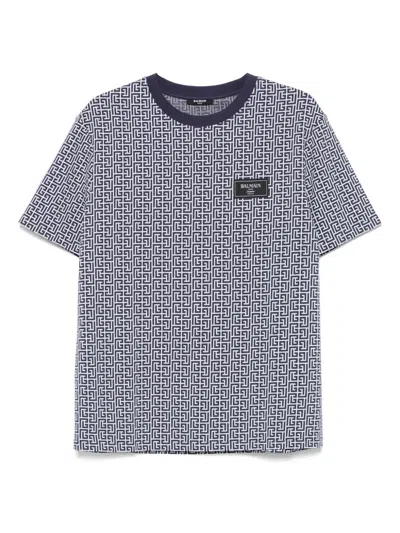 BALMAIN PB LABYRINTH-JACQUARD T-SHIRT