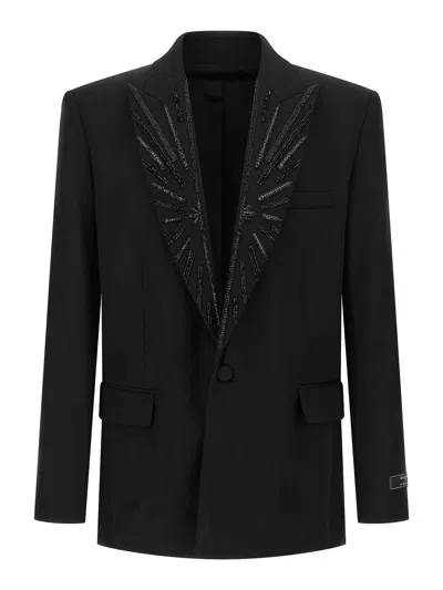 BALMAIN CRYSTAL BLAZER