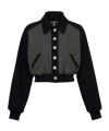Balmain Crystal Decorated Casual Jacket In Black