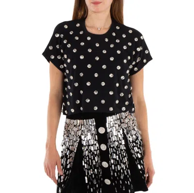 Balmain Crystal-embellished Cotton T-shirt