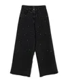 Balmain Crystal-embellished Jeans In Black