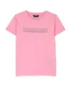 Balmain Stud-embellished Logo Cotton T-shirt In Pink