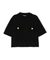 Balmain Crystal-embellished T-shirt In Black