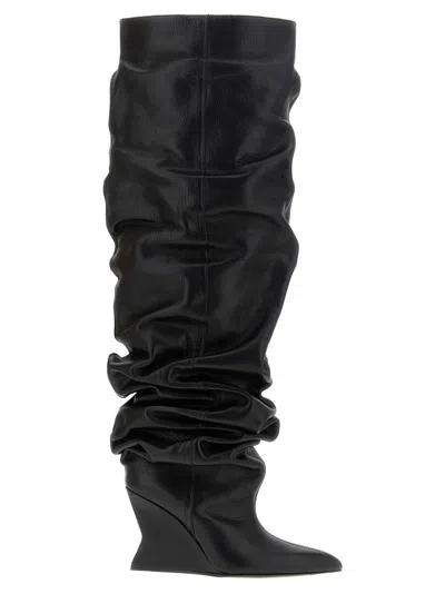 Balmain Cuissardes Leather In Black