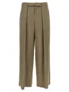 Balmain Cupro Trousers With High Waist And Wide Leg
