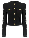 Balmain Cut-out Blazer Blazers Black In Black