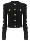Balmain Cut-out Blazer Blazers Black In Black
