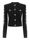 Balmain Women Cut-out Blazer In Black