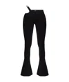Balmain Cut-out Bootcut Leggings In Black