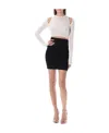 Balmain Cut Out Cropped Top In Multicolor