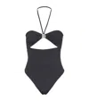 BALMAIN CUT-OUT MONOGRAM SWIMSUIT