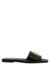 Balmain Dafne Logo-plaque Leather Slides