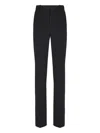 Balmain Navy Blue Twill Pant In Black