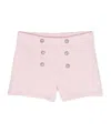 BALMAIN DECORATIVE-BUTTON COTTON SHORTS