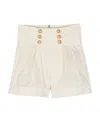 BALMAIN DECORATIVE BUTTON-DETAILING PLEATED SHORTS