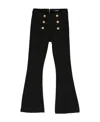 Balmain Decorative-button Flared Trousers In Black