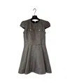 Balmain Decorative-buttons Pleated Dress In Black