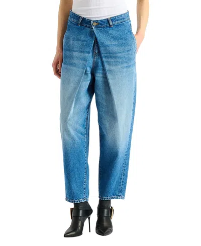 Balmain Denim Barrel-leg Jeans In Blue