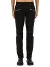 Balmain Ribbed Slim Jeans-vintage Used In Black
