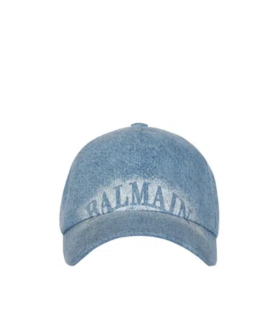 BALMAIN DENIM CAP