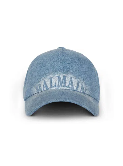 BALMAIN DENIM CAP