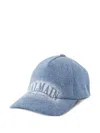 Balmain Logo-detail Baseball Cap In Blue