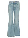 Balmain Flared Denim Jeans In Blue