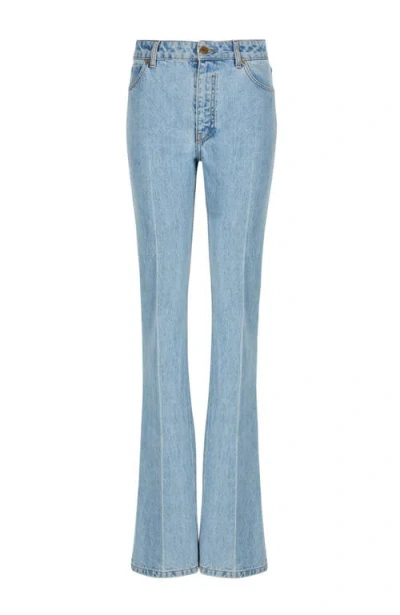 Balmain Denim High-waisted Jeans In Blue