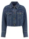 Balmain Denim Jacket In Blue