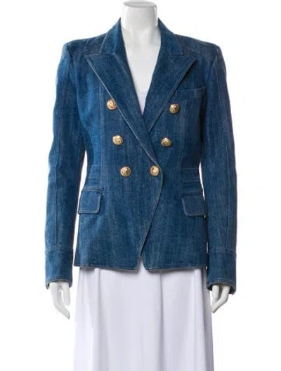 Pre-owned Balmain Denim Jacket In Blue