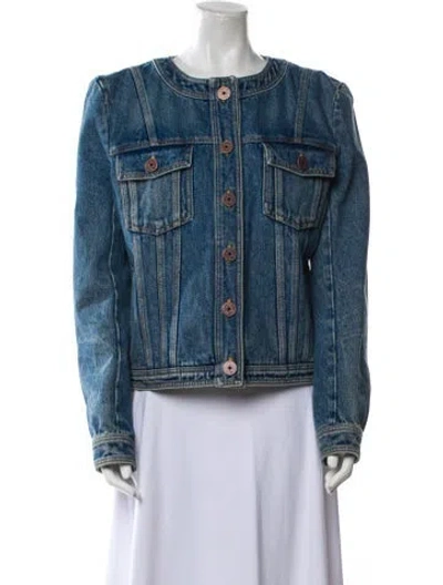 Pre-owned Balmain Denim Jacket In Blue