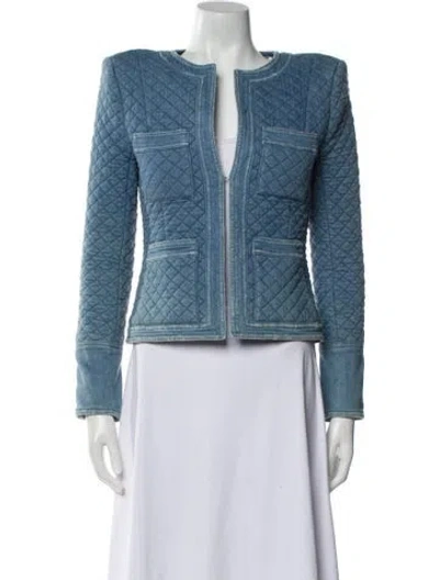 Pre-owned Balmain Denim Jacket In Blue