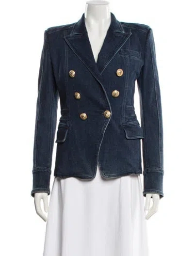 Pre-owned Balmain Denim Jacket In Blue