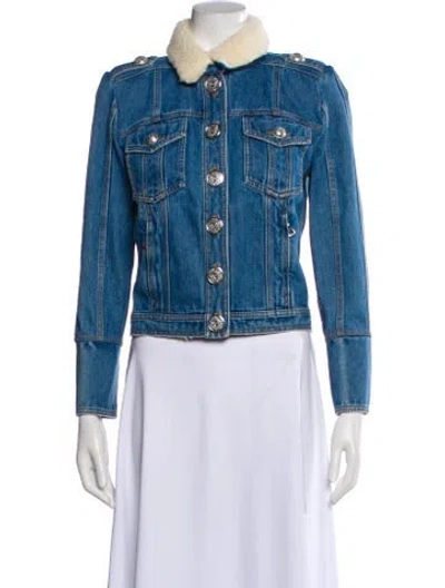Pre-owned Balmain Denim Jacket In Blue