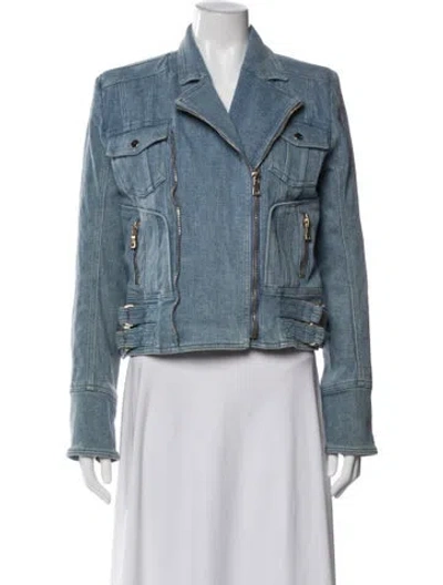 Pre-owned Balmain Denim Jacket In Blue