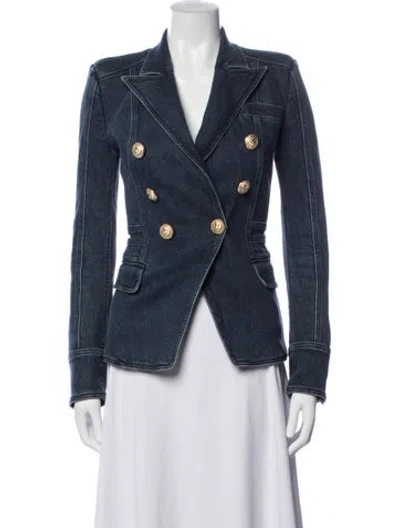 Pre-owned Balmain Denim Jacket In Blue