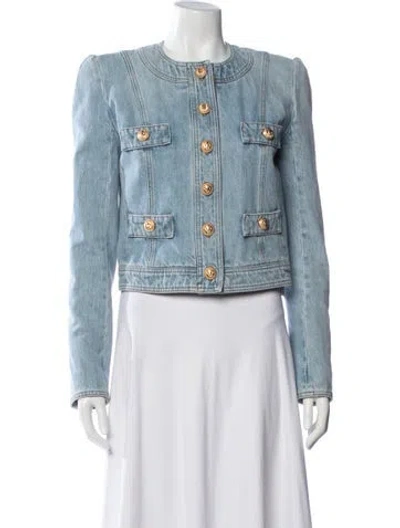 Pre-owned Balmain Denim Jacket In Blue