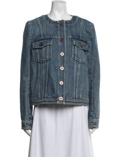 Pre-owned Balmain Denim Jacket In Blue