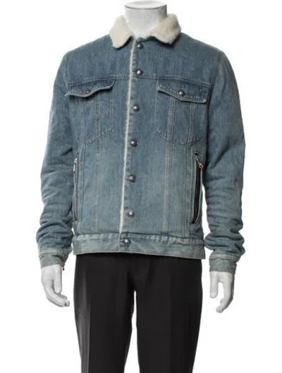 Pre-owned Balmain Denim Jacket In Blue